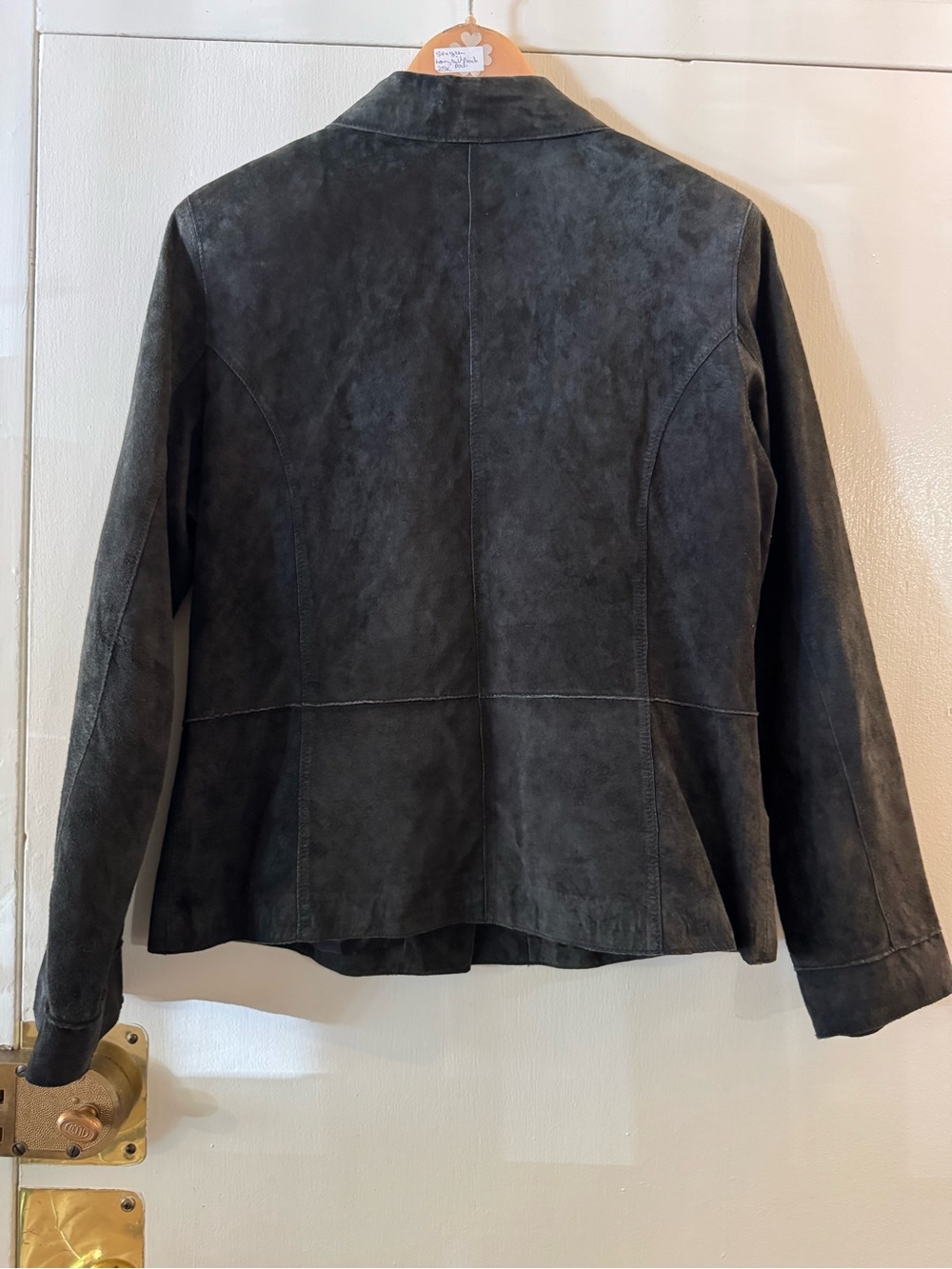 Brandon Thomas Suede Button-Front Jacket - Black large - Picture 2 of 3